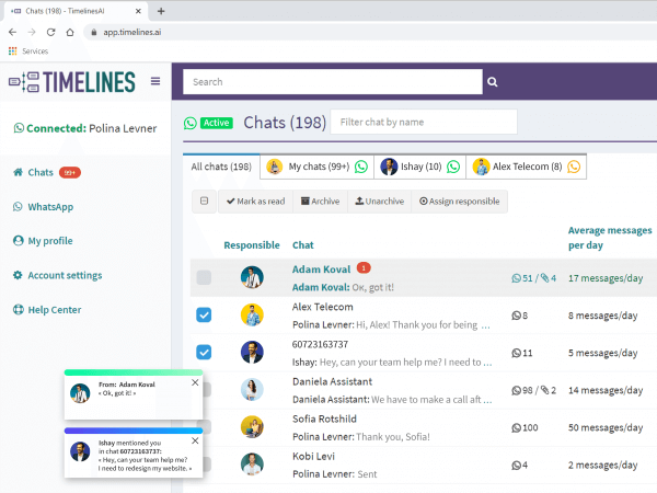 One Inbox for Multiple WhatsApp Numbers