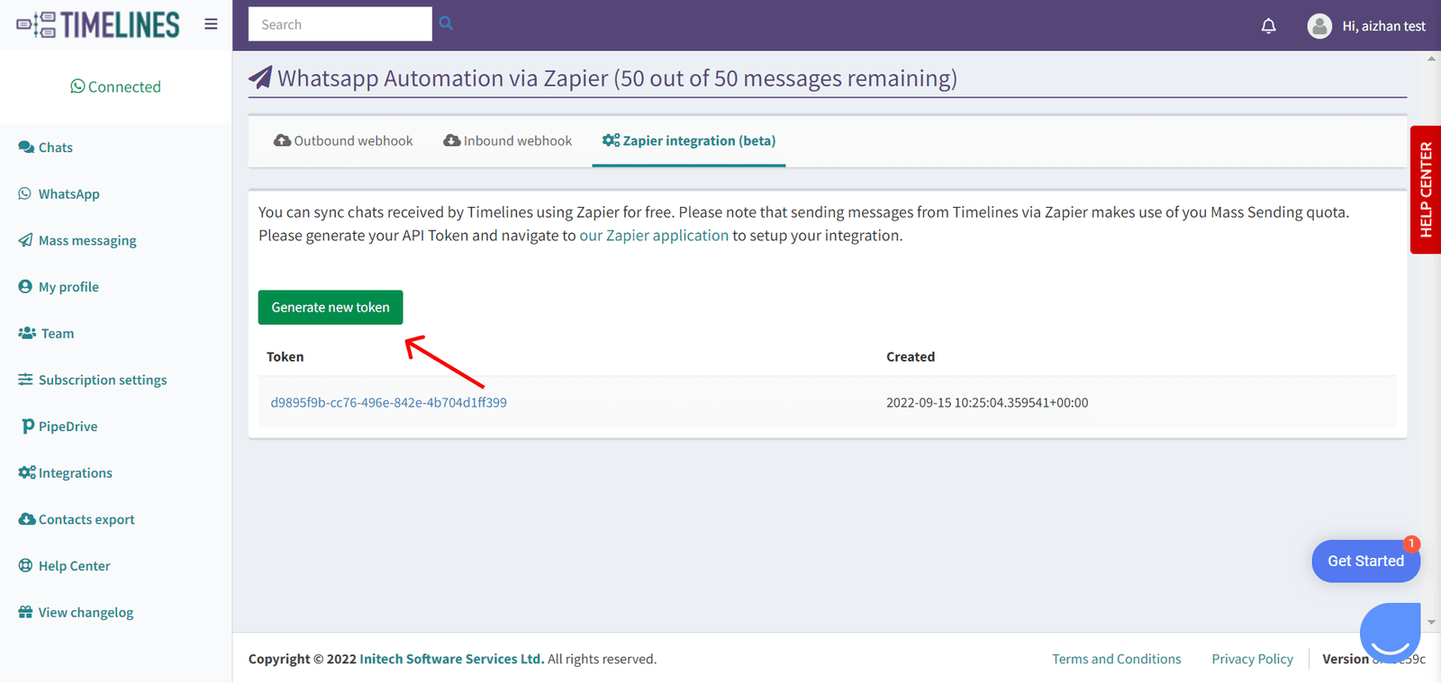 WhatsApp and Zapier integration