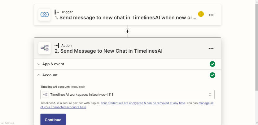 Zoho WhatsApp automation via zapier
