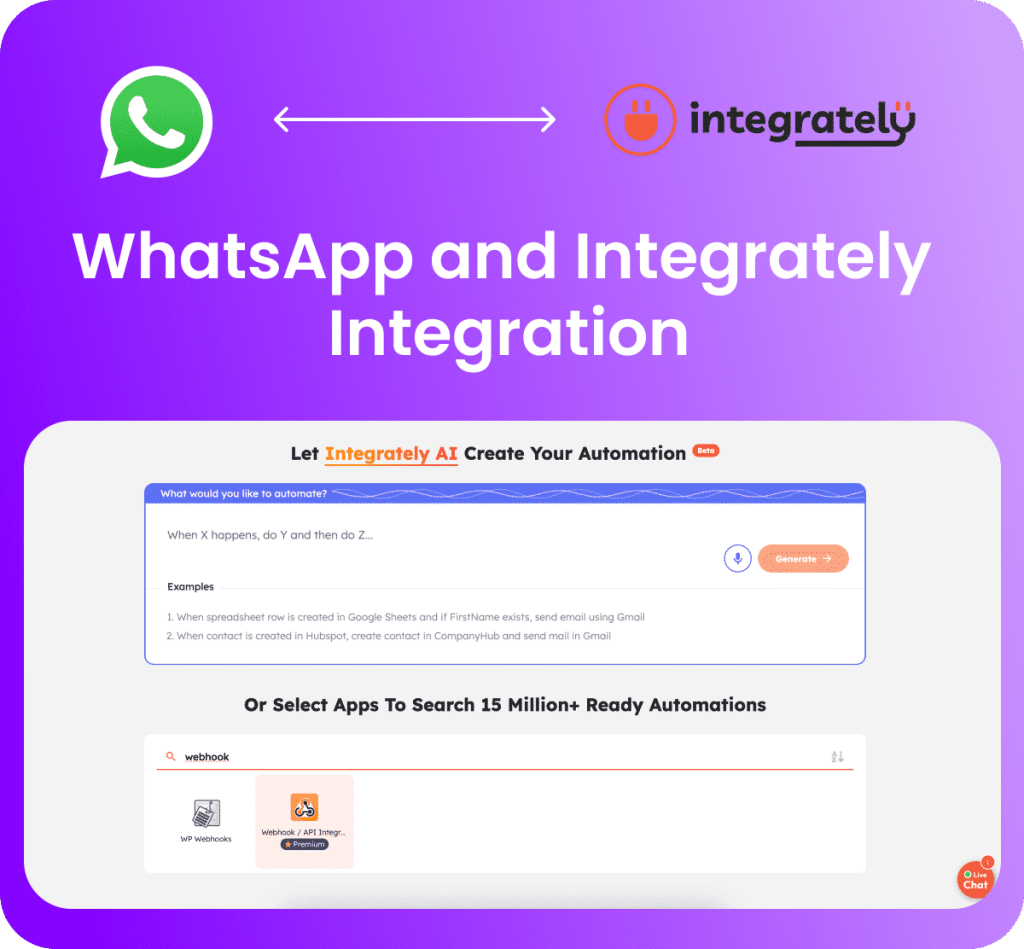 WhatsApp and Integrately 1